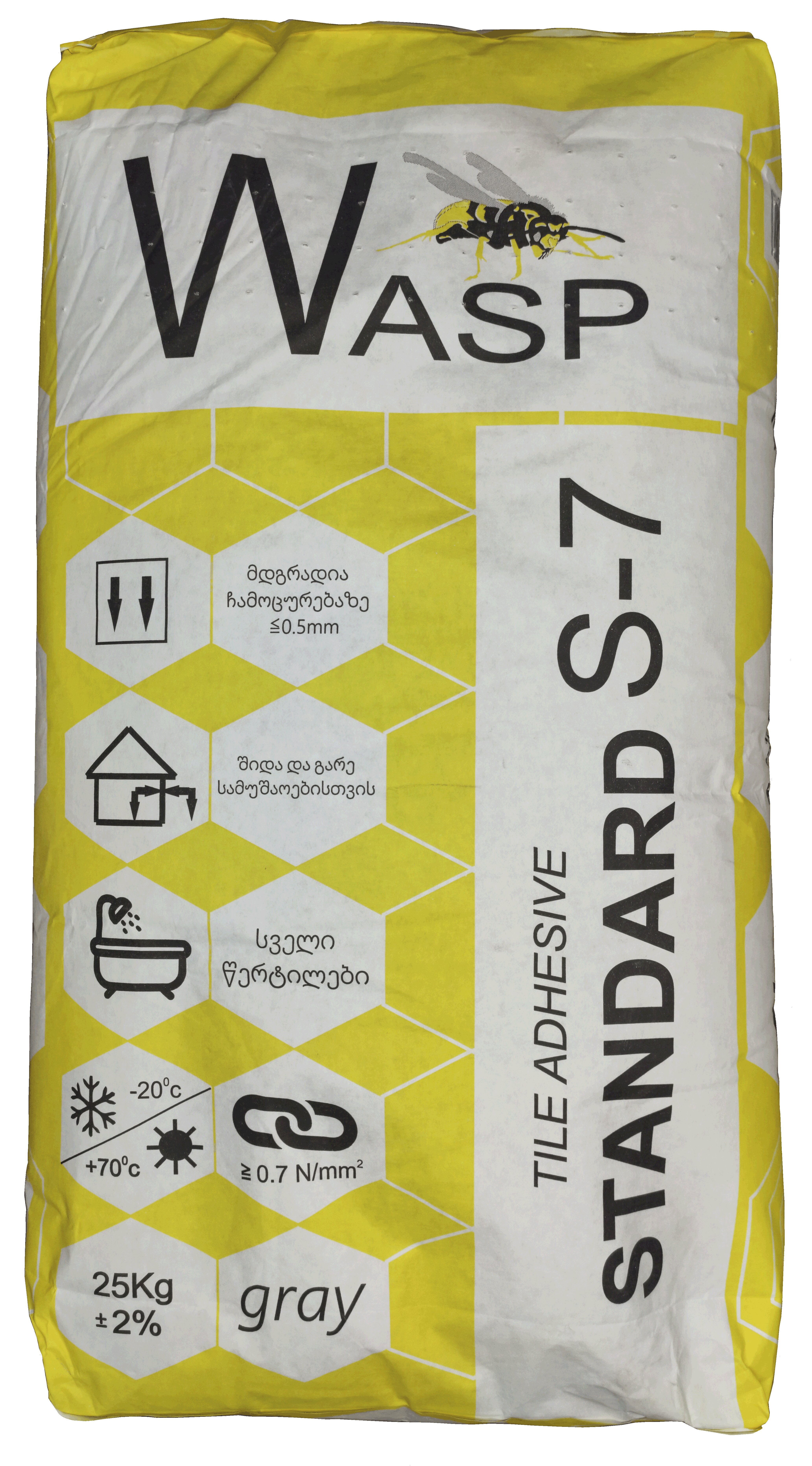 Wasp S7 Standard 25კგ — წებოცემენტი